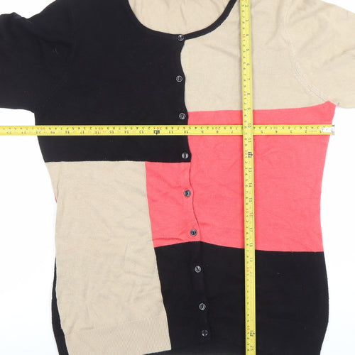 Long Tall Sally Women's Multicoloured Geometric Cardigan M