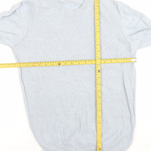 Mario Visconti Men’s Blue Cotton Crew Neck Jumper M