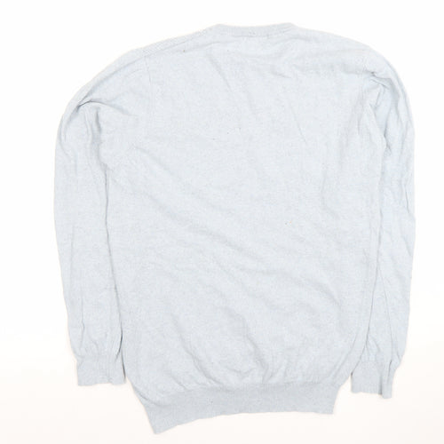 Mario Visconti Men’s Blue Cotton Crew Neck Jumper M