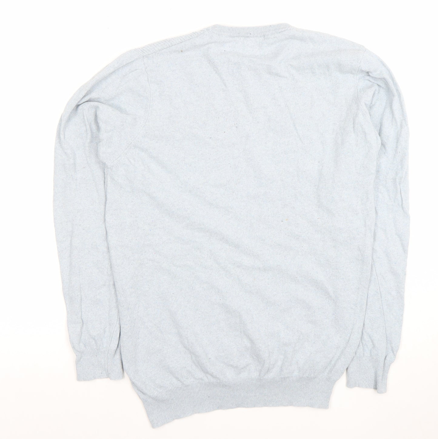 Mario Visconti Men’s Blue Cotton Crew Neck Jumper M