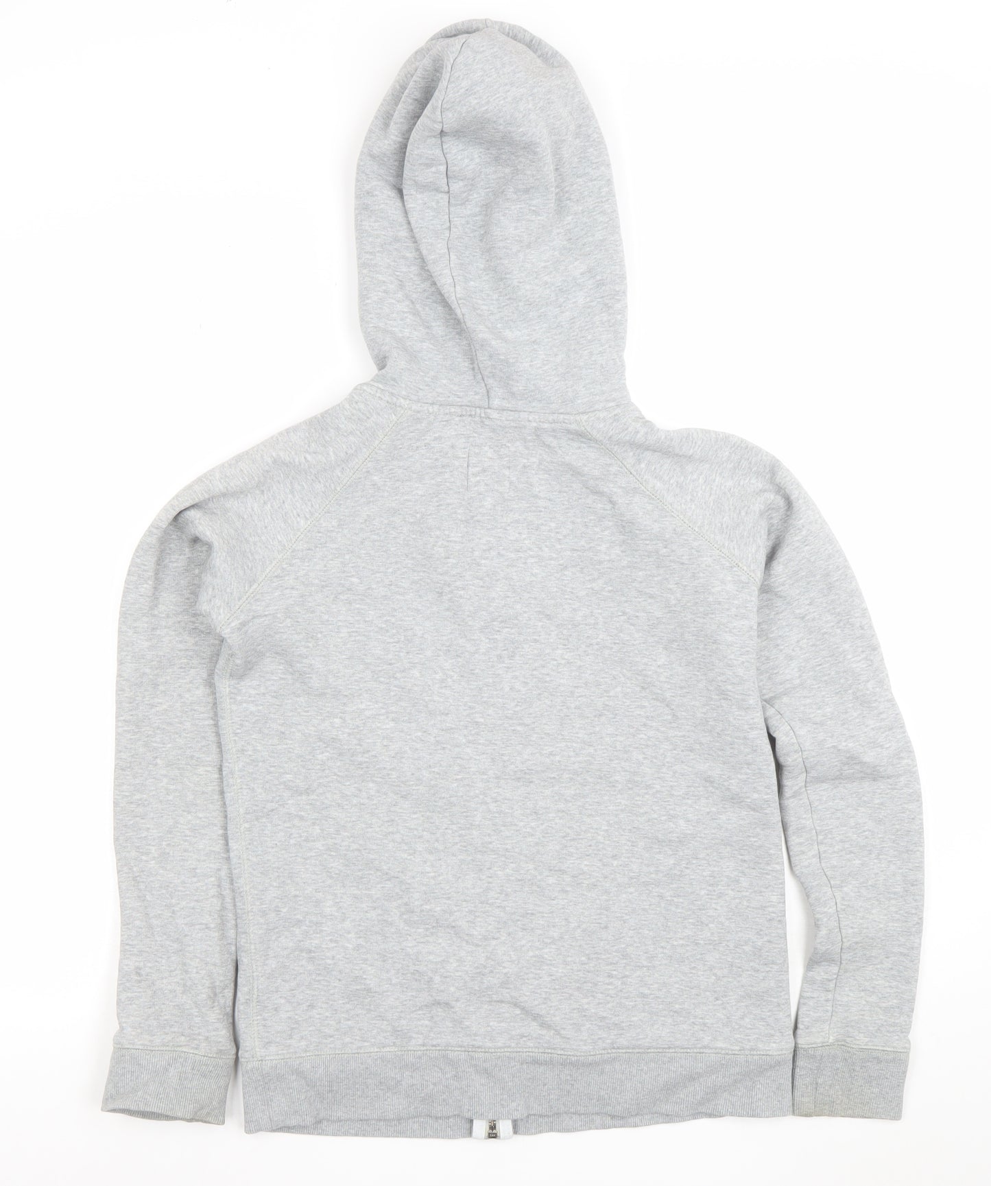 Jack Wills Womens Grey Full Zip Hoodie UK 10 Cotton Blend Casual