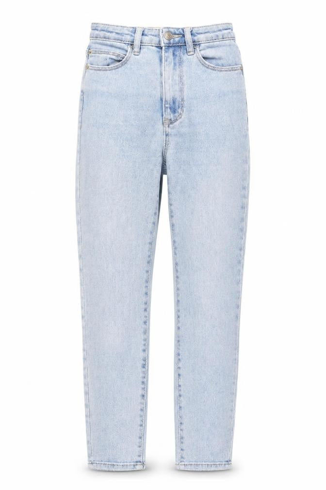 Stradivarius Women’s Blue Mom Jeans Size 4 High Rise Denim