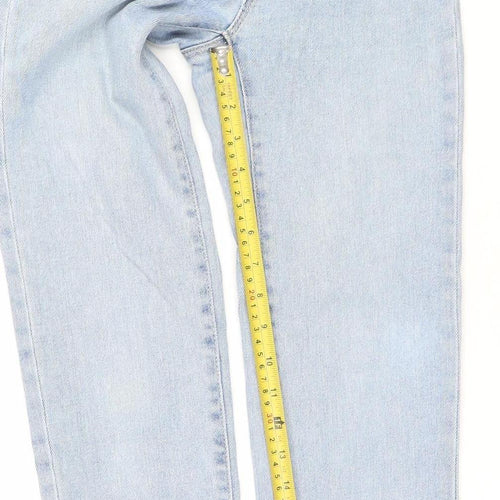 Stradivarius Women’s Blue Mom Jeans Size 4 High Rise Denim