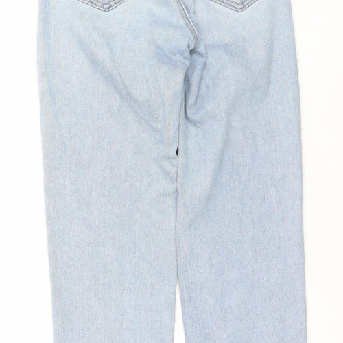 Stradivarius Women’s Blue Mom Jeans Size 4 High Rise Denim