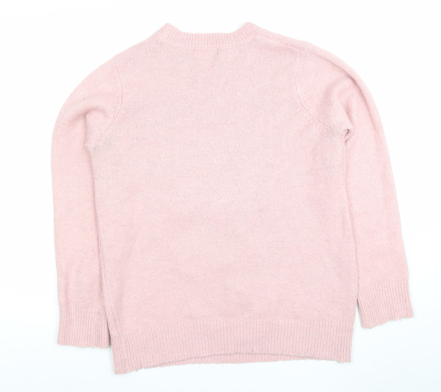 F&F Women’s Pink Sequin Reindeer Christmas Jumper Size 14