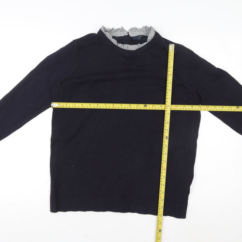 Next Women’s Navy Pullover Sweatshirt UK 14 Classic Knit Jumper