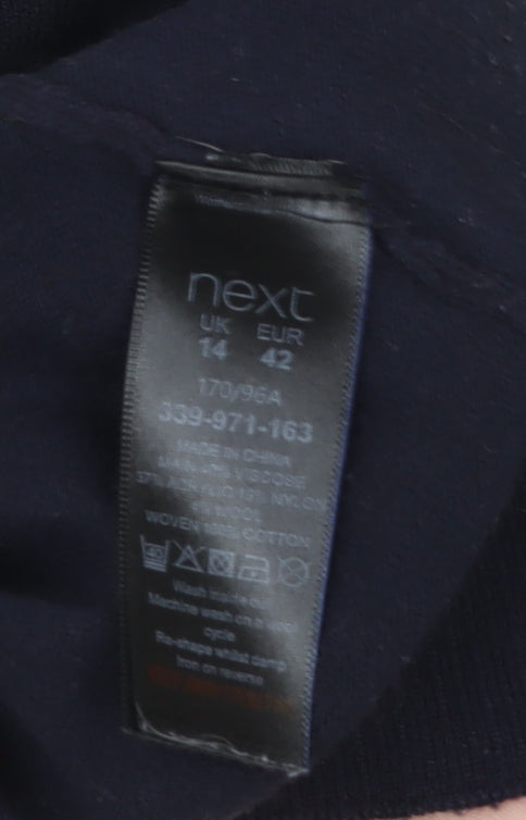 Next Women’s Navy Pullover Sweatshirt UK 14 Classic Knit Jumper