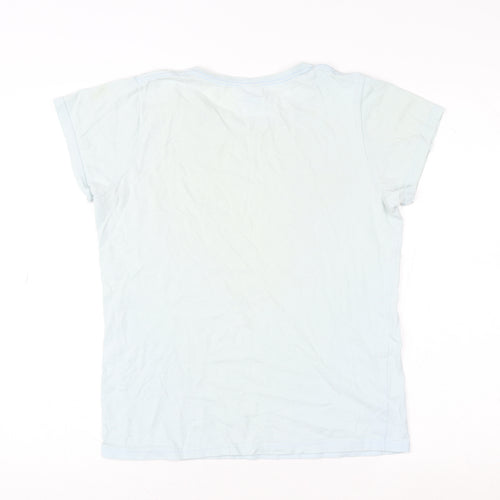 Gildan Women's White I Love NY Cotton Graphic T-Shirt Size M
