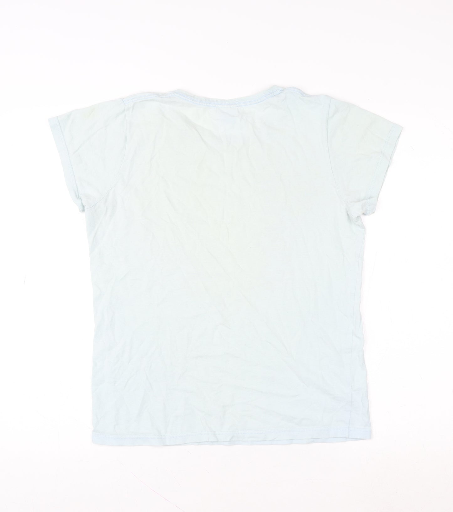 Gildan Women's White I Love NY Cotton Graphic T-Shirt Size M