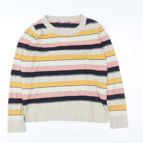 Next Girls Multicoloured Striped Knit Pullover Sweatshirt - Size 8 Years