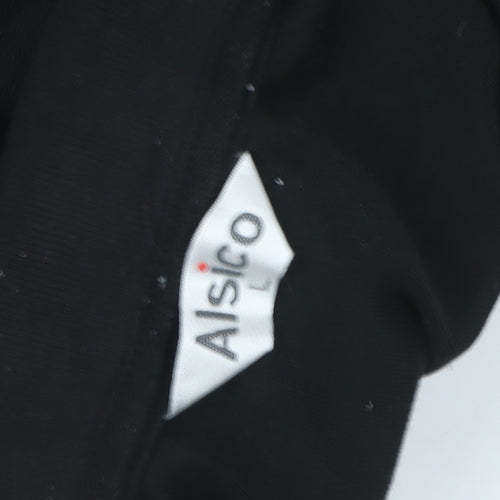 Alsico Men’s Black DHL Logo Short Sleeve Work Polo Shirt L