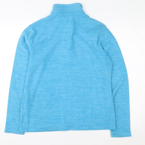 Mountain Warehouse Women's Blue 1/2 Zip Fleece Sweatshirt UK 12