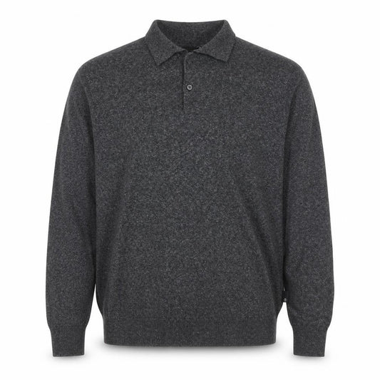Front view of Burton Menswear London Men’s Grey Collared jumper 2XL
