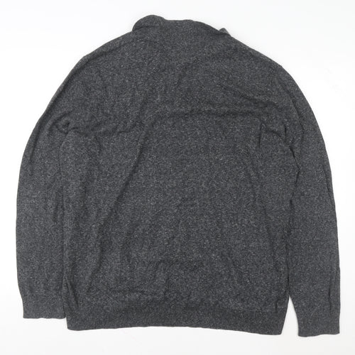 Burton Menswear London Men’s Grey Collared Pullover Jumper 2XL