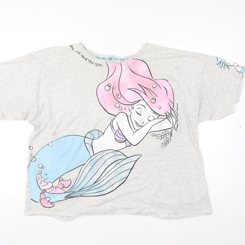 Disney Ariel Grey T-Shirt Nightshirt Women’s Size 16-18 by George