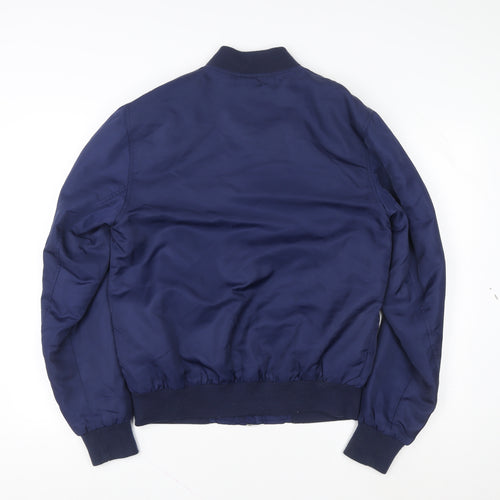 River Island Women's Blue Bomber Jacket Size S