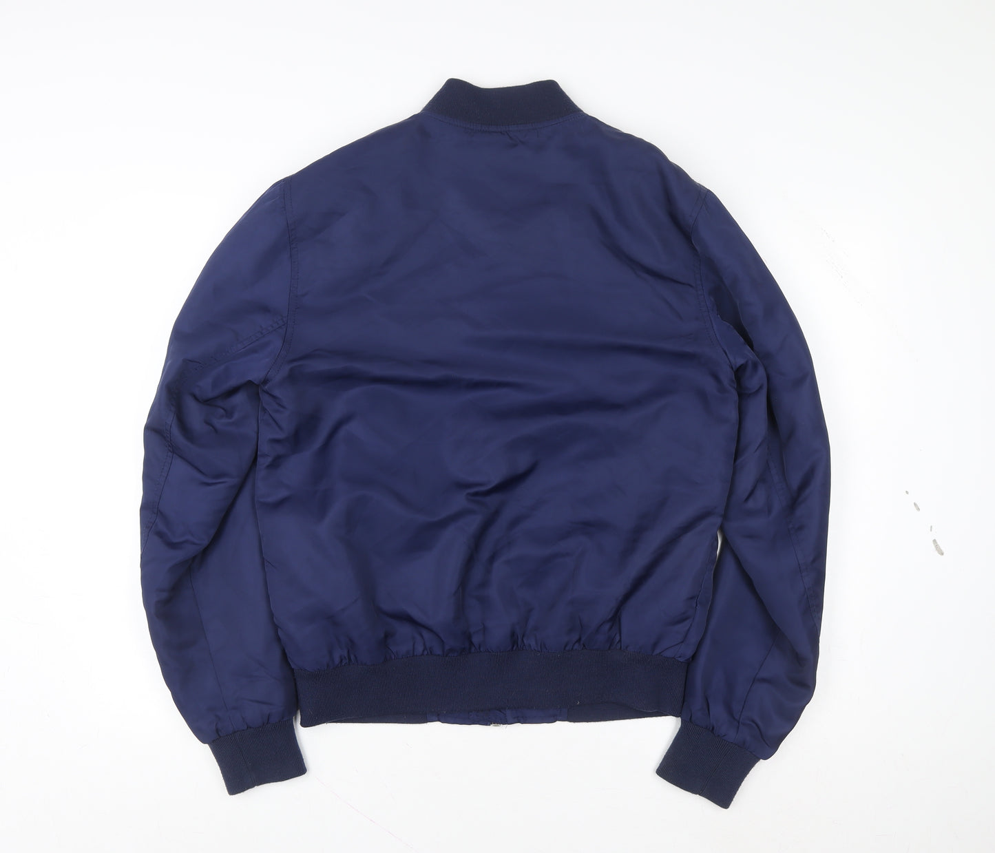 River Island Women's Blue Bomber Jacket Size S