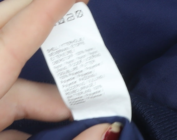 River Island Women's Blue Bomber Jacket Size S