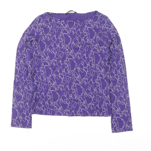 Marks and Spencer Women’s Purple Long Sleeve Jersey Top Size 16