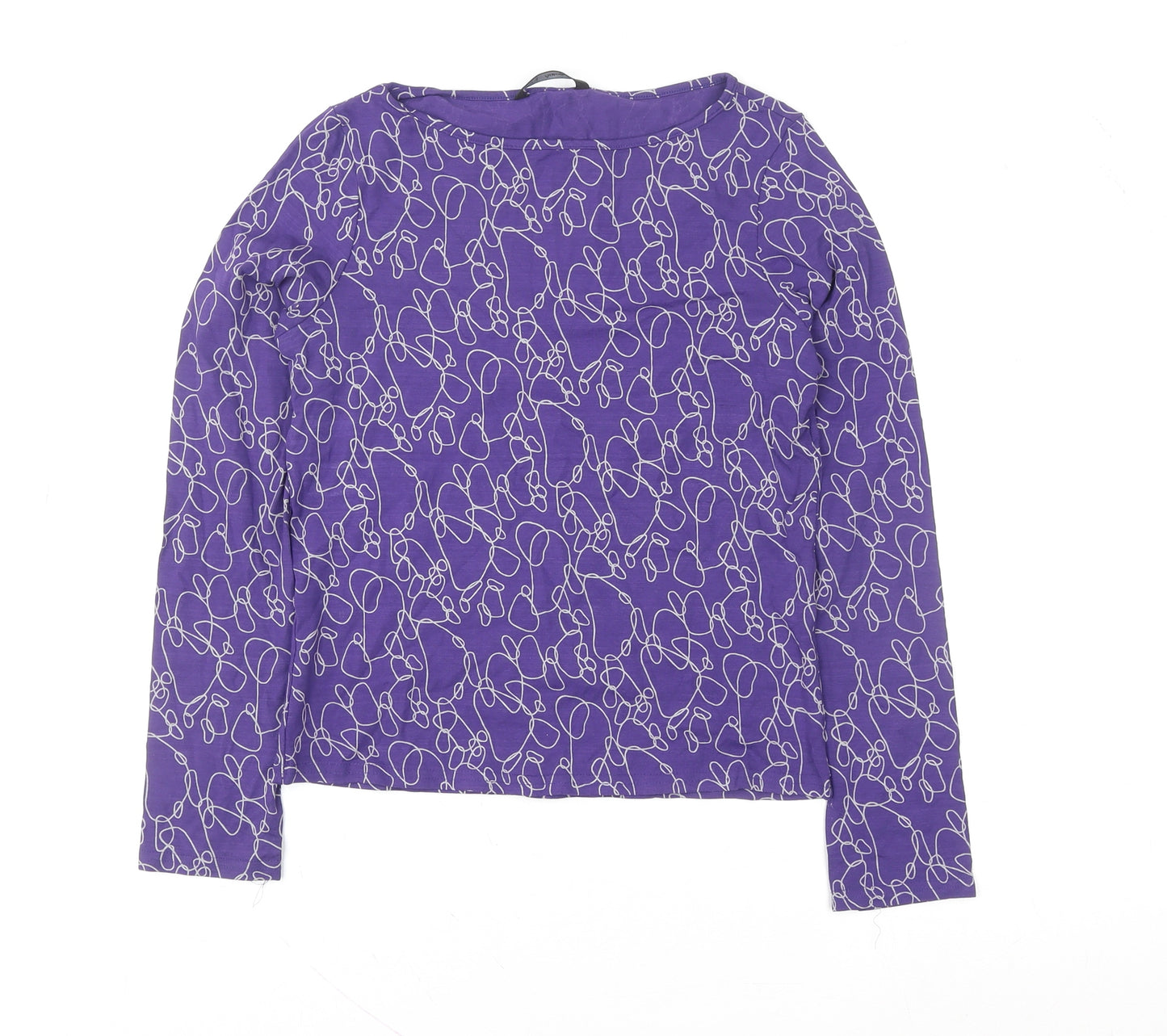 Marks and Spencer Women’s Purple Long Sleeve Jersey Top Size 16