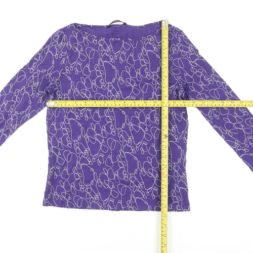 Marks and Spencer Women’s Purple Long Sleeve Jersey Top Size 16