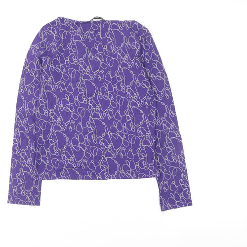 Marks and Spencer Women’s Purple Long Sleeve Jersey Top Size 16