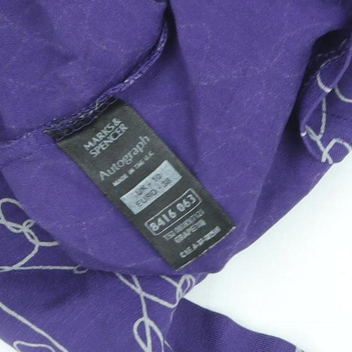 Marks and Spencer Women’s Purple Long Sleeve Jersey Top Size 16
