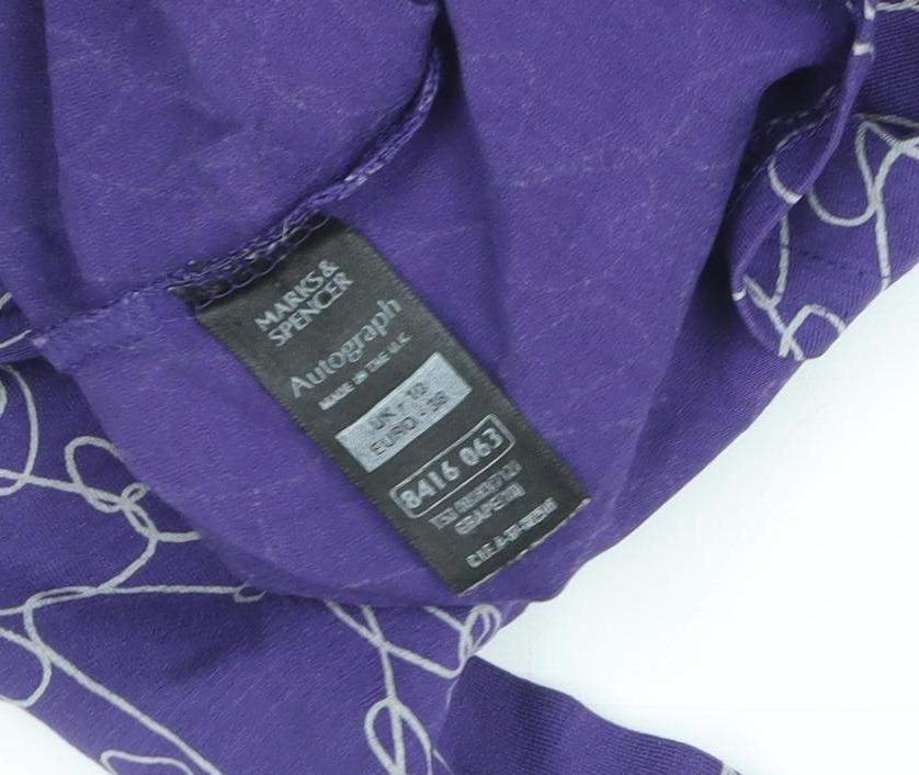 Marks and Spencer Women’s Purple Long Sleeve Jersey Top Size 16