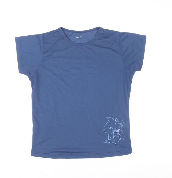 Peter Storm Boys Blue Short Sleeve Crew Neck Polyester Active T-Shirt 10 Years