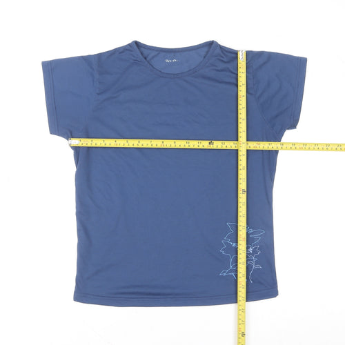 Peter Storm Boys Blue Short Sleeve Crew Neck Polyester Active T-Shirt 10 Years