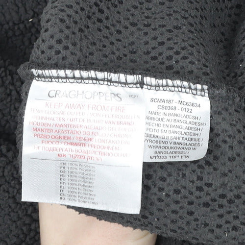 Craghoppers Men’s Black XL Fleece 1/4 Zip Pullover Sweatshirt