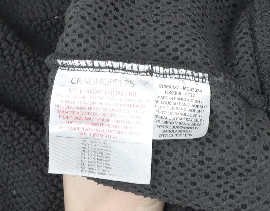 Craghoppers Men’s Black XL Fleece 1/4 Zip Pullover Sweatshirt