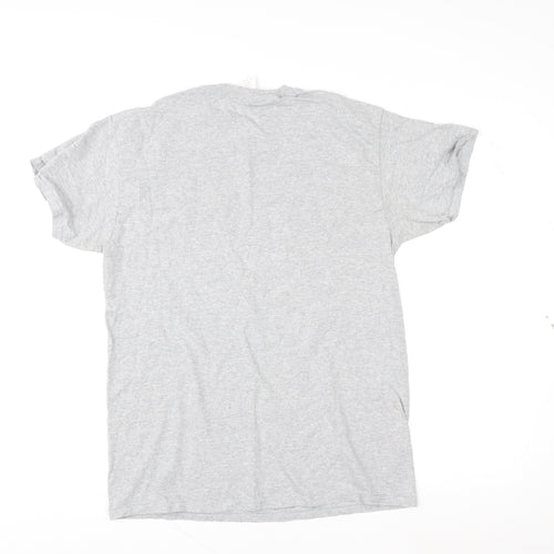 Gildan Women’s Grey Funny Tiger Graphic T-Shirt Size M