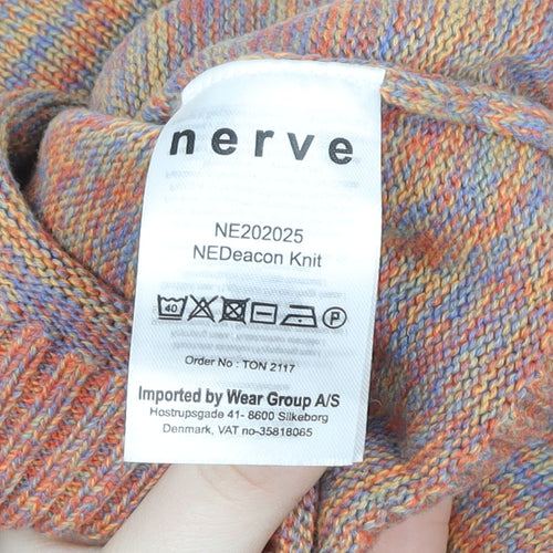 Nerve Sustainable Apparel Women’s Multicoloured Cotton Crew Neck Pullover Sweatshirt S