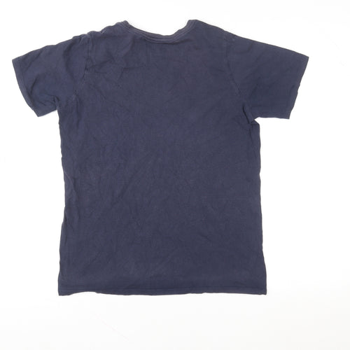 Nike Boys Navy Blue Graphic Short Sleeve Athletic T-Shirt Size 13-14 Years
