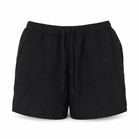 LTS Women’s Black Viscose Relaxed Drawstring Shorts UK 16