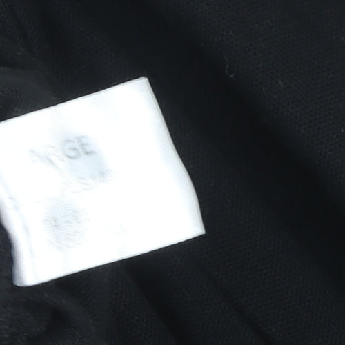 Alsico Men's Black Short Sleeve Work Polo Shirt L With DHL Logo