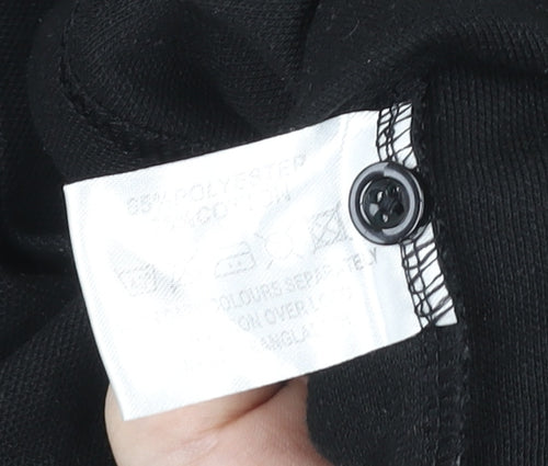 Alsico Men's Black Short Sleeve Work Polo Shirt L With DHL Logo