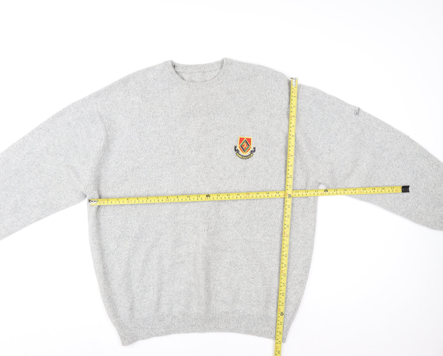 Pringle Men’s Grey Wool Angora Crew Neck Pullover Jumper L