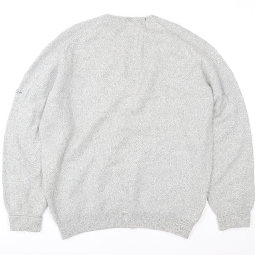 Pringle Men’s Grey Wool Angora Crew Neck Pullover Jumper L