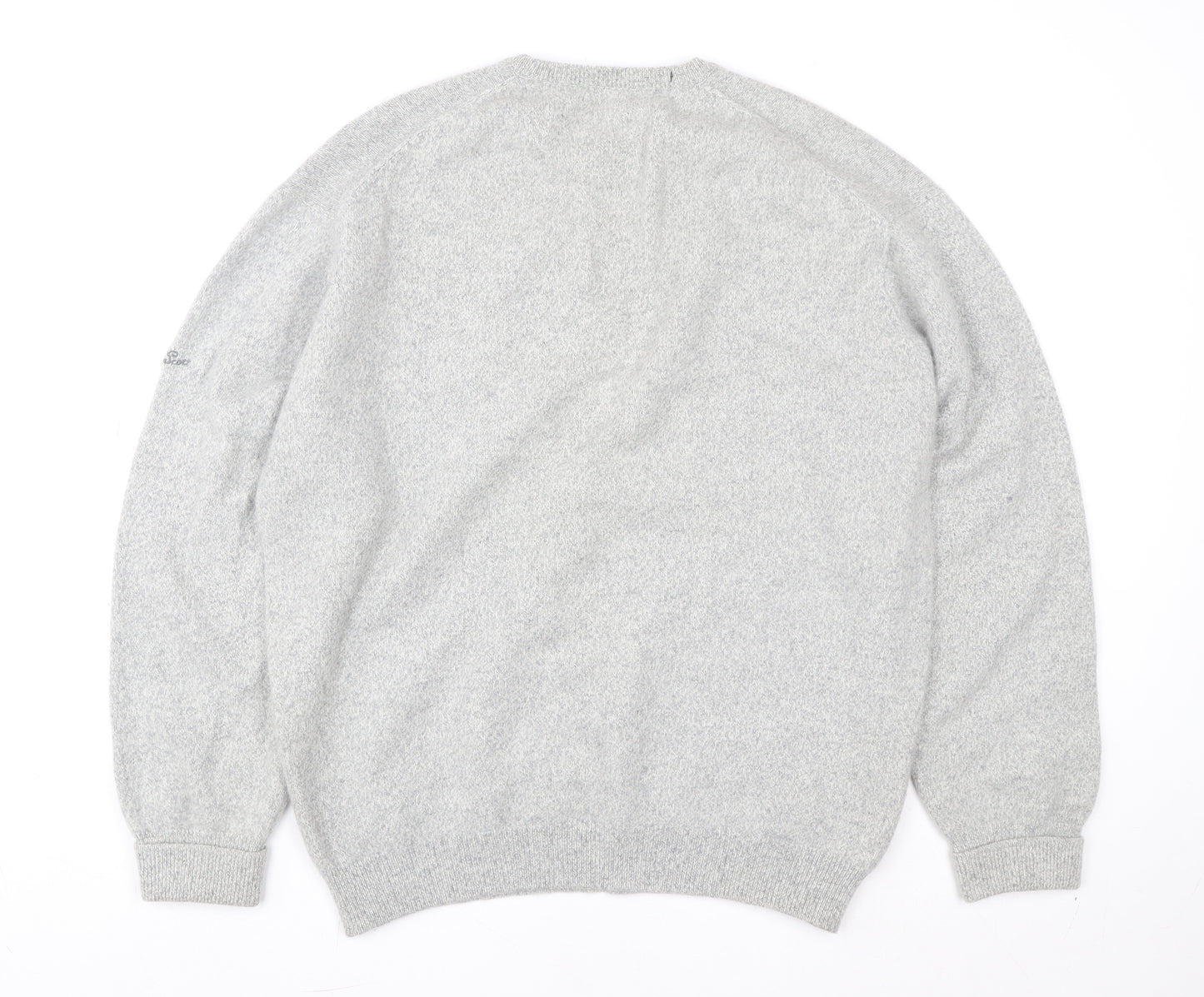 Pringle Men’s Grey Wool Angora Crew Neck Pullover Jumper L