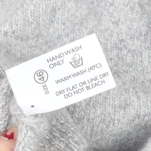 Pringle Men’s Grey Wool Angora Crew Neck Pullover Jumper L