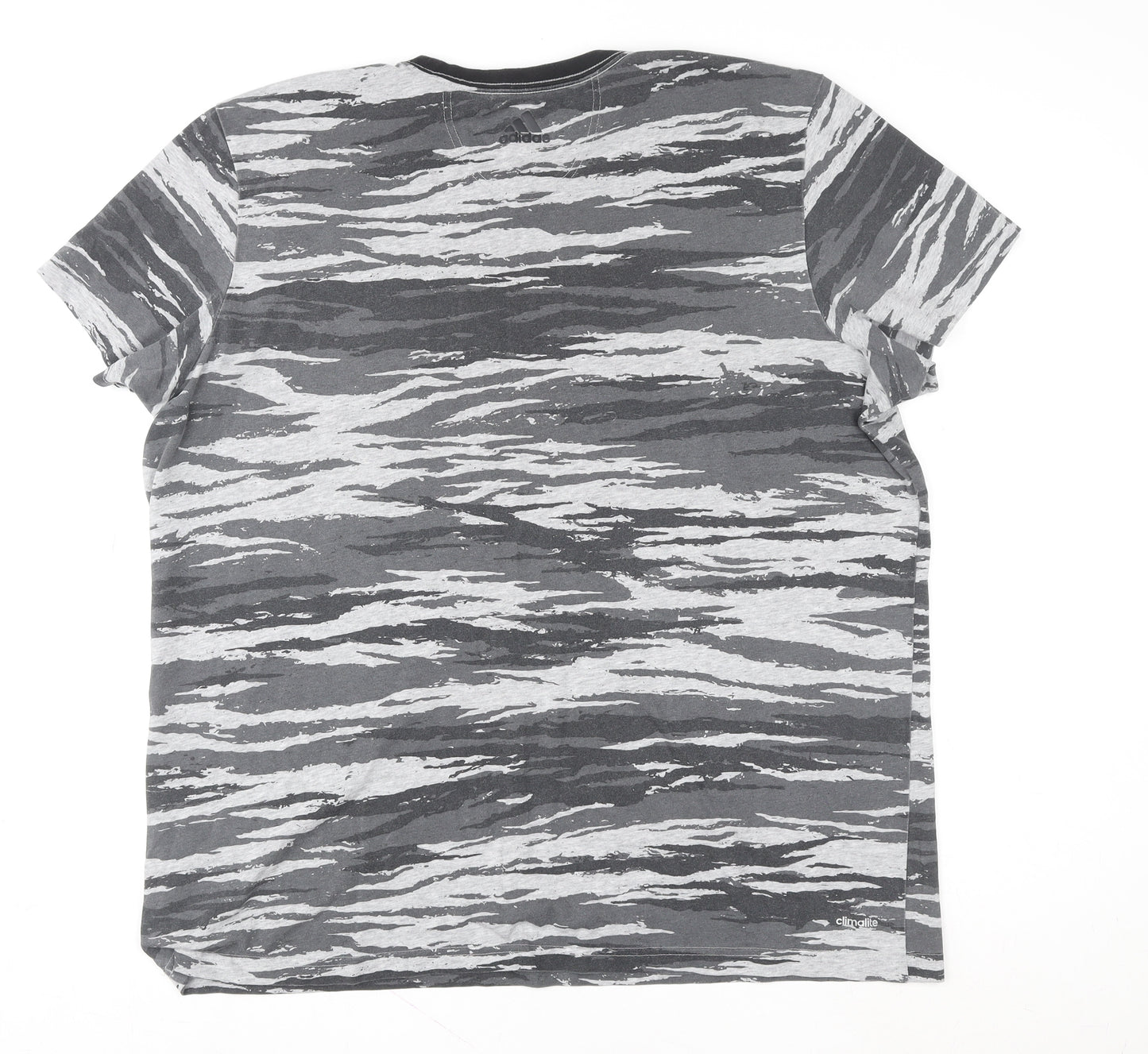 Adidas Men's Grey Camouflage 2XL Sports Essentials T-Shirt