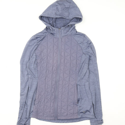 Dunnes Stores Women’s Blue Hooded Full Zip Activewear Jacket Size 10