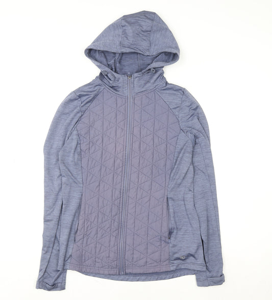 Dunnes Stores Women’s Blue Hooded Full Zip Activewear Jacket Size 10