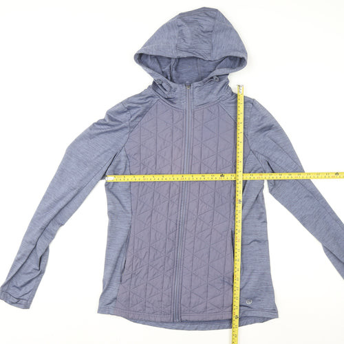Dunnes Stores Women’s Blue Hooded Full Zip Activewear Jacket Size 10