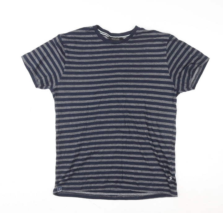 Regatta Unisex Blue Striped Short Sleeve Cotton T-Shirt M
