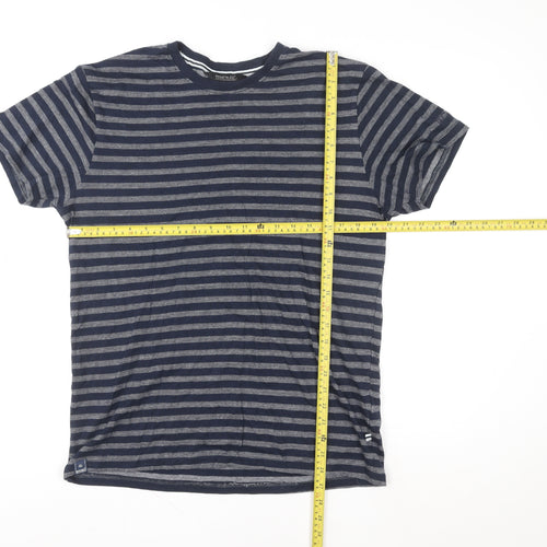 Regatta Unisex Blue Striped Short Sleeve Cotton T-Shirt M