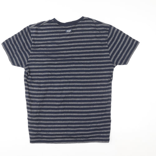 Regatta Unisex Blue Striped Short Sleeve Cotton T-Shirt M