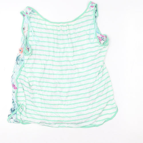 Joules Womens Multicoloured Floral Cotton Tank Top Size 14